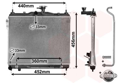 VAN WEZEL Radiators, Motora dzesēšanas sistēma 82002102